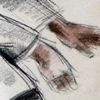 Savo Radulovic - 1943 - Pencil & Wash - 8.75 x 11.75.